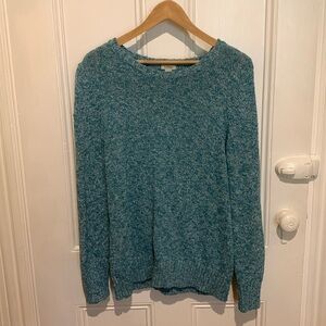 Like New L.L. Bean Women’s Knit Sweater, Blue-Teal, Size Large